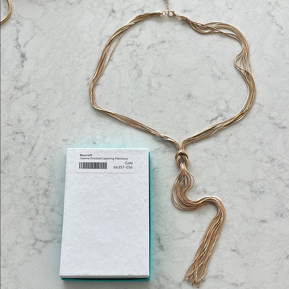 Joanna Bancroft Knotted Gold Layered Necklace